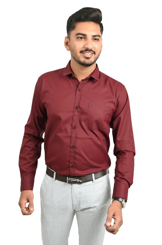 Blue50 Maroon colour  shirt  full sleev