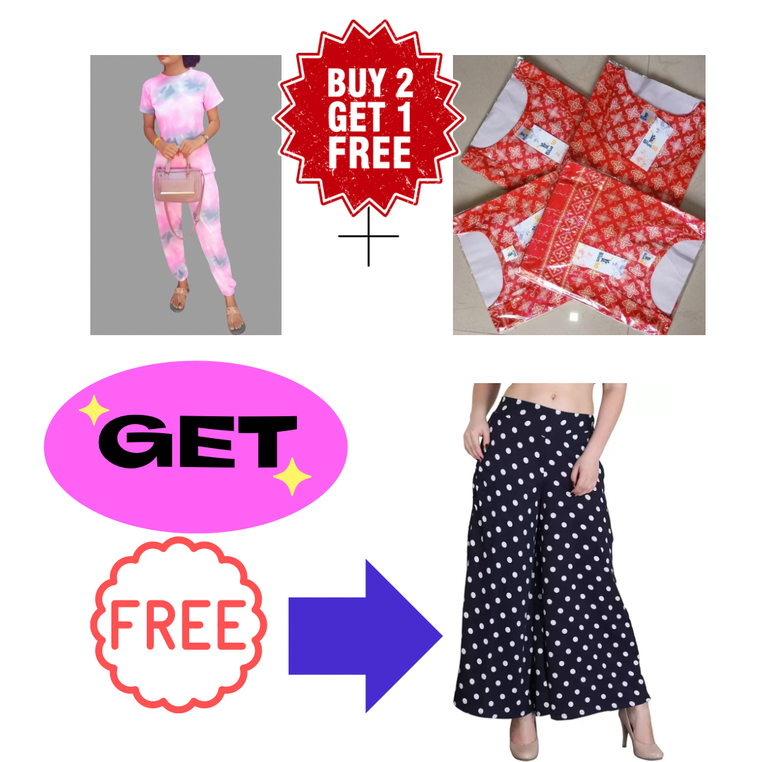 Special Women’s Combo Offer – Buy 2 Get 1 Free + Free Palazzo