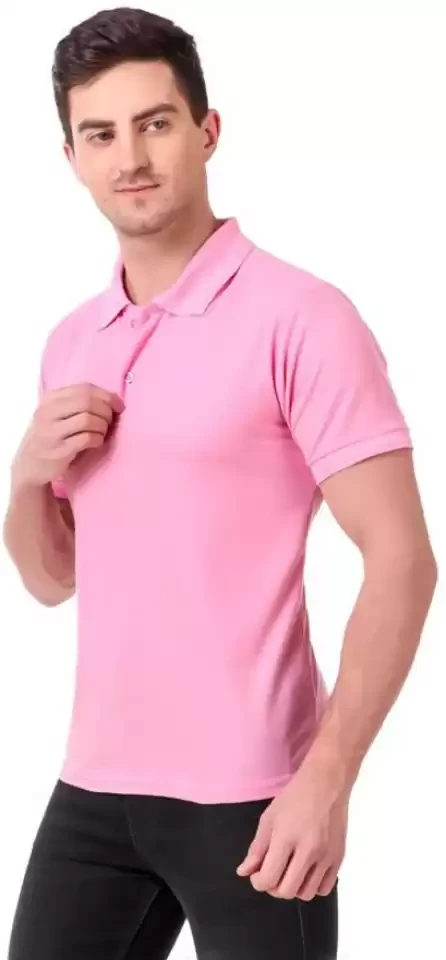 blue50 Men's Regular Fit PINK polo 3